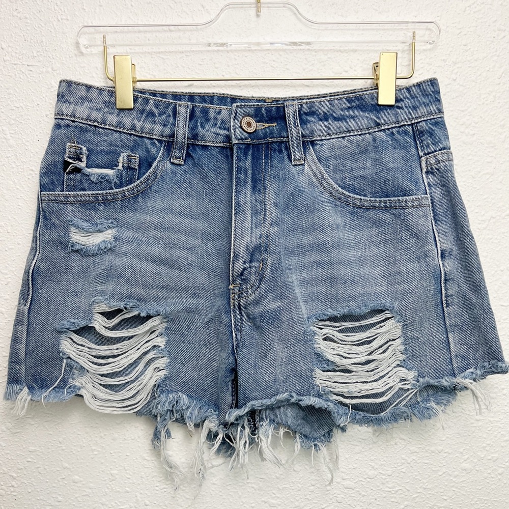 KanCan denim distressed shorts size small